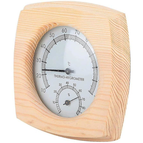 Trä Bastu Termometer Hygrometer Termometer Hygrometer Bastu Rum Gran Urtavla Hygrometer Termometer