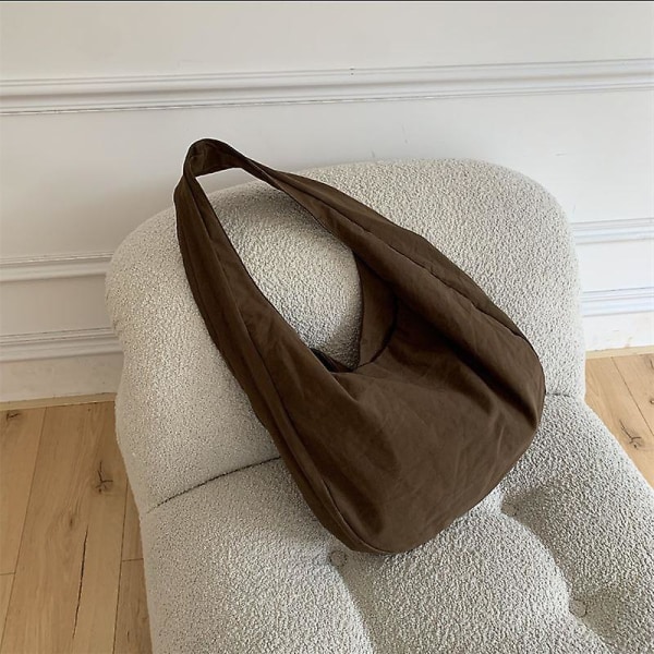 Cross Single Backpack Axelväska med stor kapacitet Retro Dumpling Hobos Bag