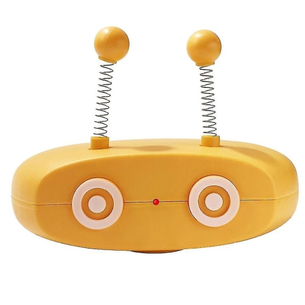 Leksaker Pet Retande Robot Laser-leksaker Automatisk styrning Walking Sticks Spring Ball Gul