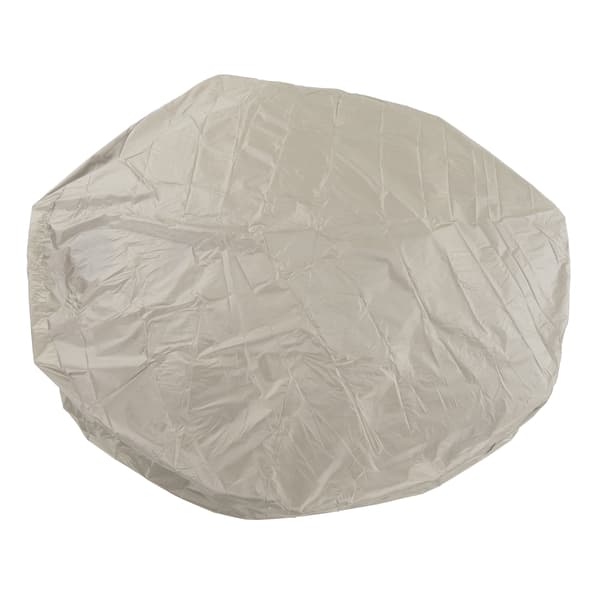 Utomhusmöbler Dammskydd Rund Badkar 190 Silver Polyester Taft Bubbelpool Vattentätt Skydd 210x30cm Beige