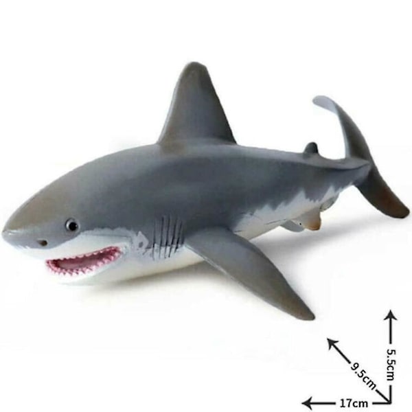 Shark Model Toy, simulering miniatyr djurleksak, liten hajfigur