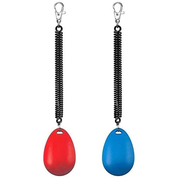 Hundetrening Clicker Håndleddsrem Pet Training Clicker 2stk Blue-Red