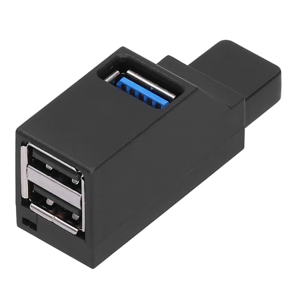 Bærbar USB-hub højhastigheds 3 porte med lanyard USB2.0 USB3.0 interface computerudstyr