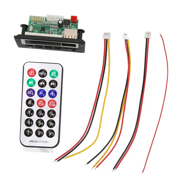 Bluetooth Decoder Board Håndfri Support USB Hukommelseskort FM Radio MP3 WMA Dekodningsmodul til Bil 12V