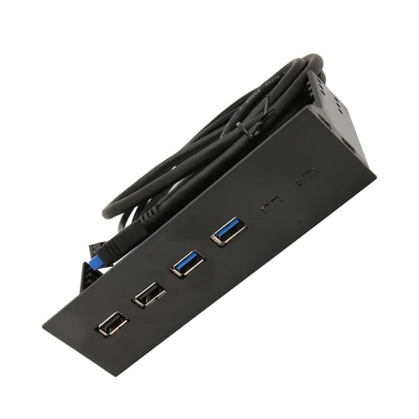 USB Frontpanel 2 USB2.0 2 USB3.0 Høyhastighetsoverføring 5.25in Datamaskinutvidelseskort 4 porter