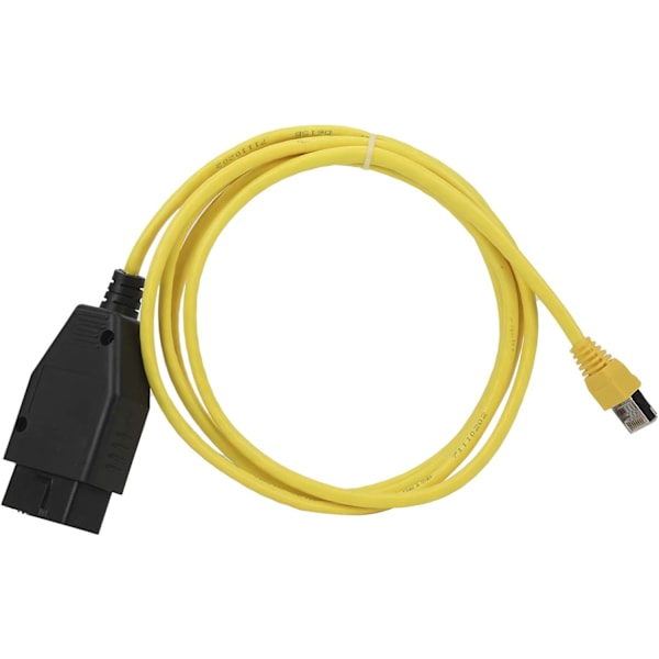 【BQ】Ethernet to OBD Cable, OBD2 Cable Ethernet to OBD Cable ENET Interface Data Coding Diagnostic Tool Suitable Compatible with F/1/3/5/7 Series