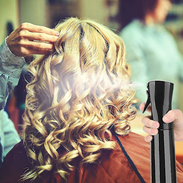 Continuous Mist Hårsprayflaska Vattensprayflaska Tämja hår Morgonhårstyling 200ml