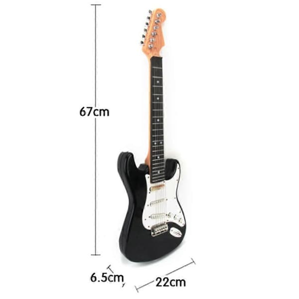 6 strängar musik elgitarr barn musikinstrument pedagogiska leksaker för barn Black