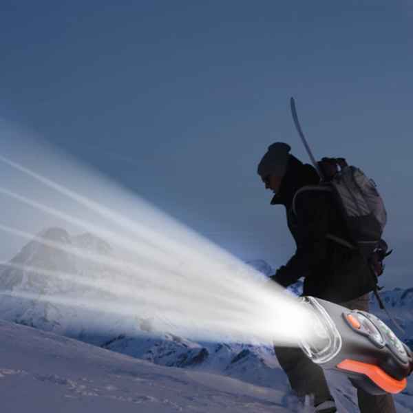 Emergency Survival Whistle med snöre, 7 i 1 Survival Multitool Hög säkerhetsvisselpipa med ledljus, kompass Etc.