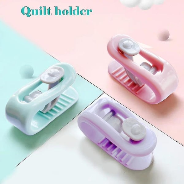 1/6 stk. Quilt Hjørne Clip Sengelagen Dynebetræk Anti-bevægelsesfastgørelse Griber Fastener GREEN 6PCS