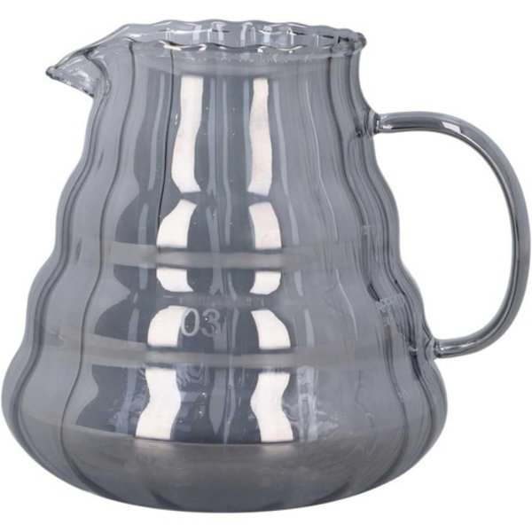 Kaffemaskine i glas, stor kaffeserver i borosilikatglas til hjemmebrug (700 ml)
