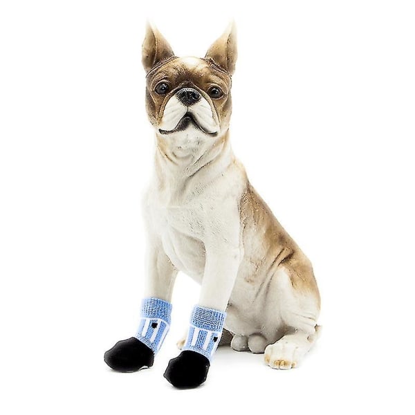 Anti-skli Hundesokker Kattsokker Hund Kattpotebeskytter med gummiforsterkning