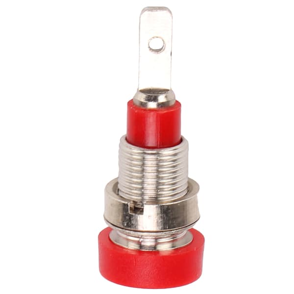 10 stk. Banan Socket Messing 2mm Panel Socket Koblingsterminaler for Elektronisk Industrielt Utstyr Rød