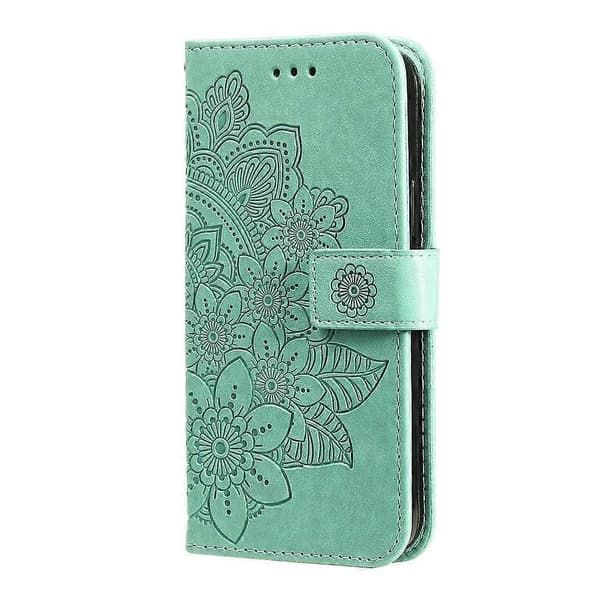 【BQ】Syvblomstret præget læderetui til telefon - Perf Compatible with MotorolaMoto G75 5G