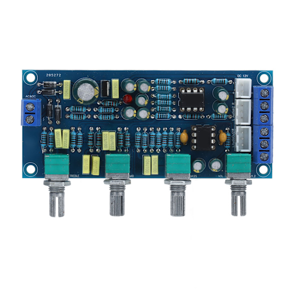 Forforstærker Preamplifier Modul Tone Board HIFI Diskant Mellem Bas Lydstyrkejustering