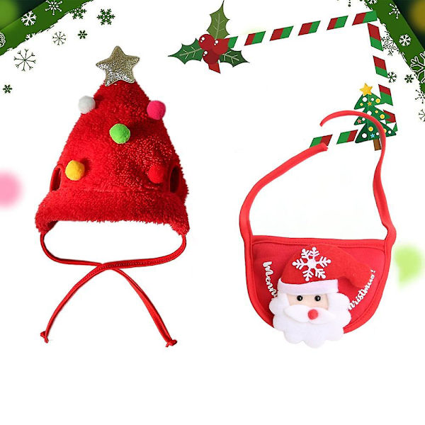 Pet Dog Juldräkt Liten Hund, kläder Party Accessoar style 4
