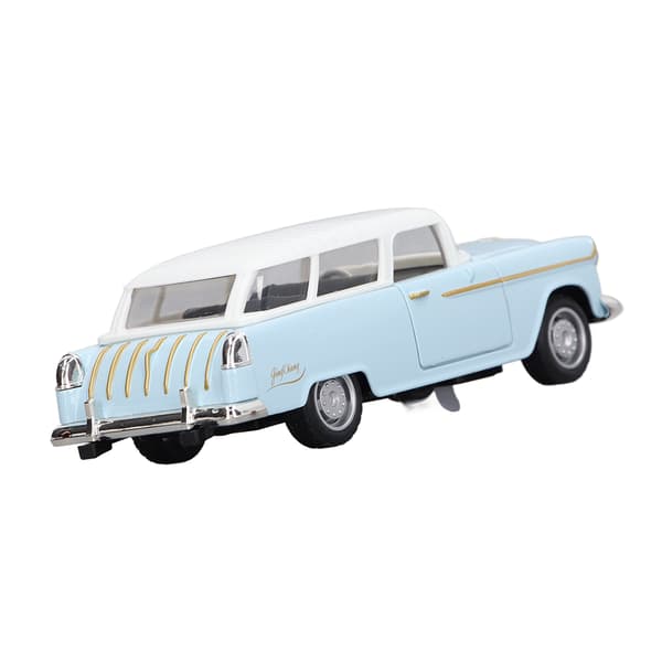 Hög Simulering Robust Hållbar Dra Tillbaka Legering Bil Leksaksmodell Blå för Barn