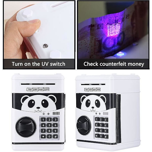 Mini Atm Bank Money Box, elektroninen salasanalukko Cash Specie Depositbear