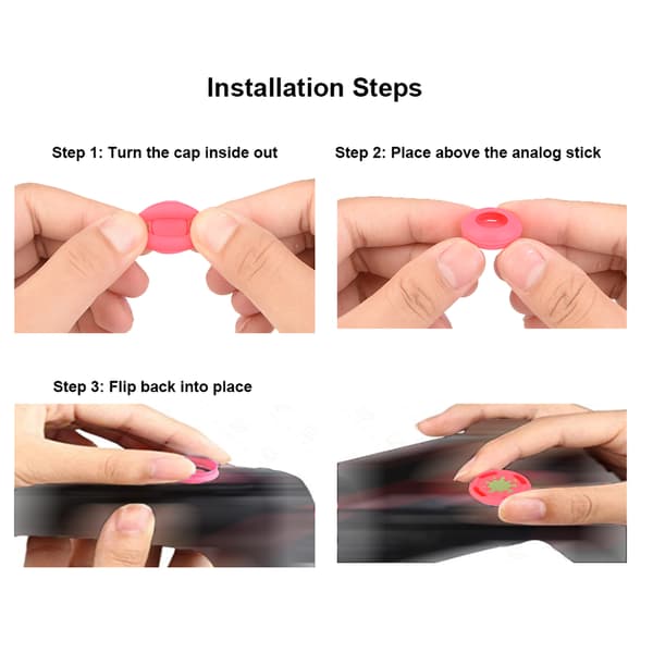 8 stk. Udskiftnings silikone analog controller joystick tommelfinger stick greb cap cover til Switch Pro