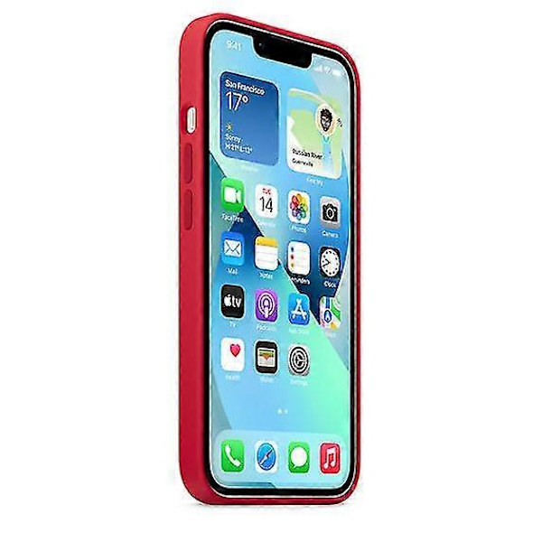 【BQ】Silikonecover med Magsafe til iPhone 13 Mini Red
