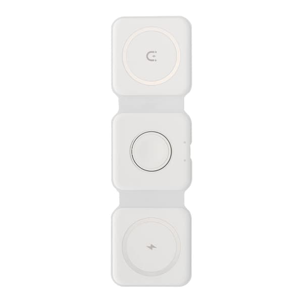 Foldbar 3 i 1 magnetisk trådløs lader for rask lading av iPhone