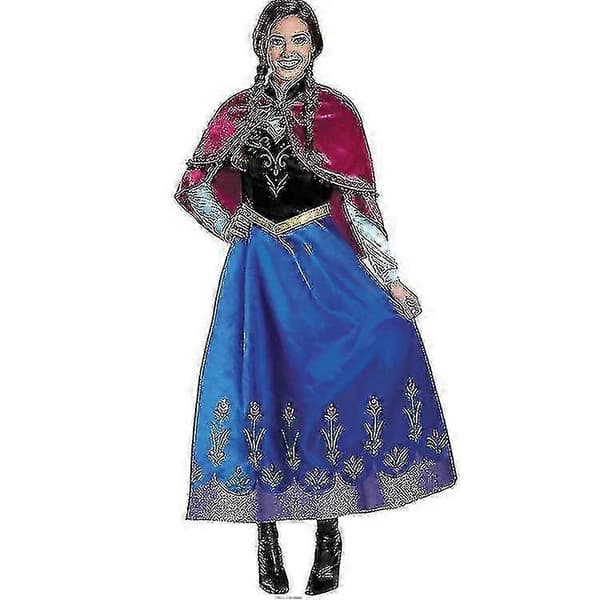 Elsa kostume til voksne, stilfuldt outfit Anna S