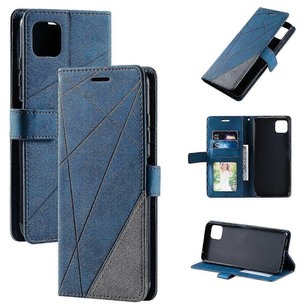 Etui til A22 5g Folio-etui med holder kompatibel med A22 5g Blue