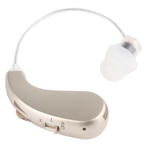 BX 06 Oppladbar Ørelydforsterker Ergonomisk Passform Sølv