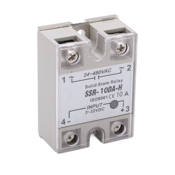 10A Enkeltfaset Solid State Relæ SSR Modul 3 32VDC 24 480VAC Kontrolsystem