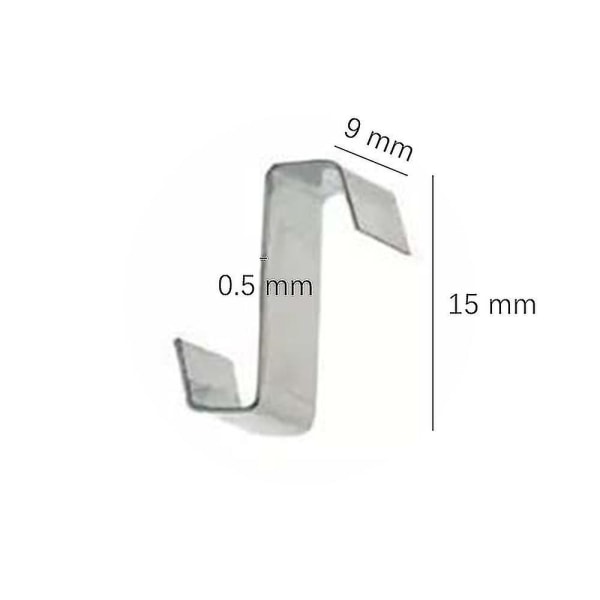 Puutarha ruostumattomasta teräksestä kasvihuoneen lasituslasi W Z -tyyppiset pidikkeet Z(100pcs)