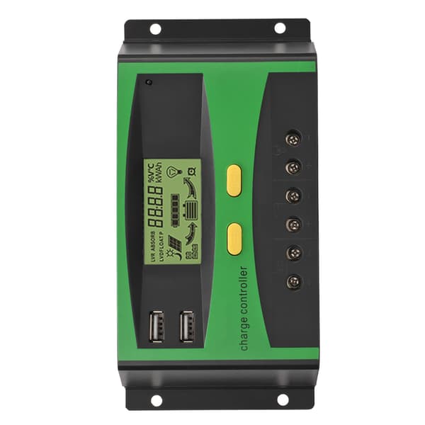 Intelligent Solarladdningsregulator LCD-Display 12V 24V 40A Automatisk Identifiering