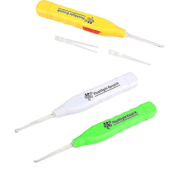 Blinkende lys Led ørevoksfjerner Curette Cleaner Earpick Tool