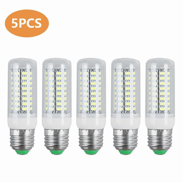 【BQ】10-pakning LED E27 Varm/dagslys Hvit LED Maispære Lampe Lys 110V 25-26s Cool White