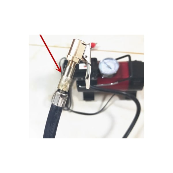 Mätare Luftmunstycke Däcktryck Mätare Klämma Luftmunstycke Ventil Inflator Tube
