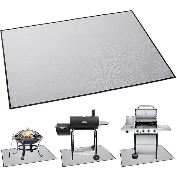 Gemdeck suorakulmainen Fire Pit Pad, kannettavat retkeilytarvikkeet tulenkestävä matto 100*150