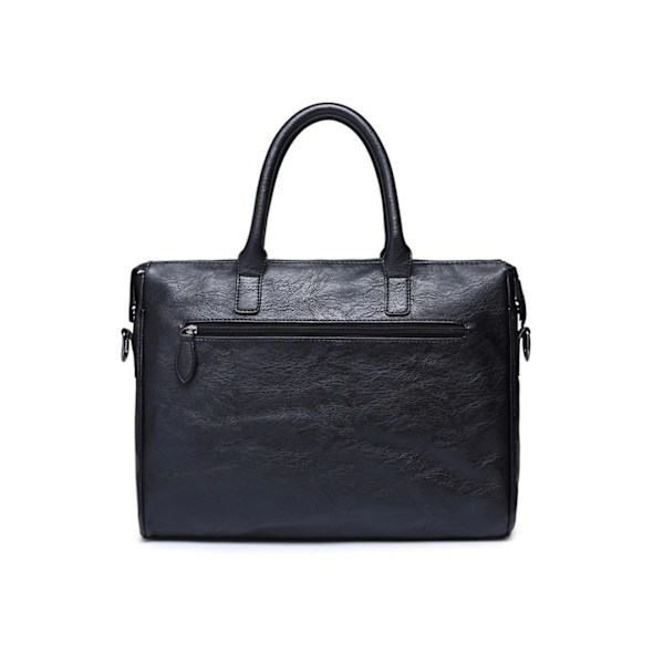 Portfölj för män Laptop Handväska Messenger Business Satchels Väskor - Svart