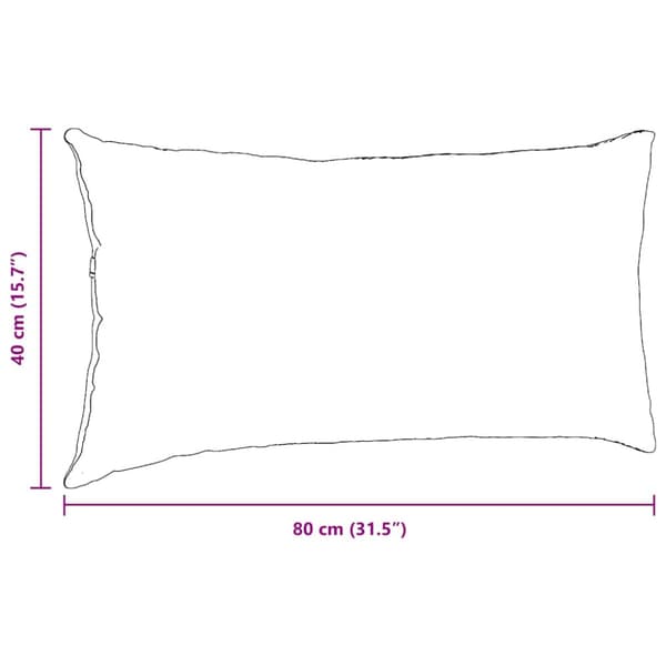 Sofaputer 2 stk Rød oransje 80 x 40 cm Kordfløyelstoff