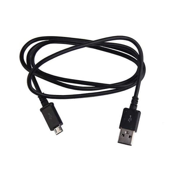 Ny 1M Micro USB Snabbladdningshastighet PVC Material Data Sync Laddningskabel för Samsung Galaxy S2 S3 S4 Black