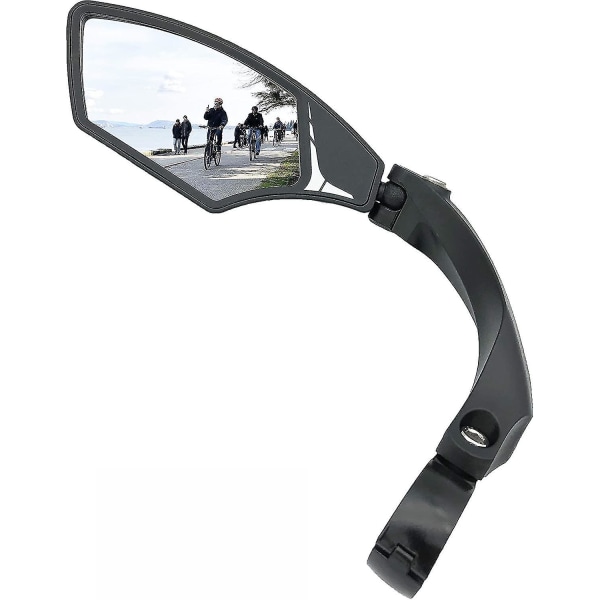 New Handlebar Bike Mirrorr, Hd Blast-resistant, Safe Crystal Clear Glass Mirror, Adjustable Rotatable Bike Mirror, Rearview Mirror, Bicycle Mirror Silver Left