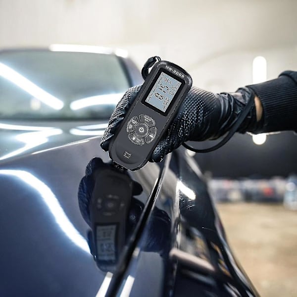 Digitaalinen pinnoitteen paksuusmittari Auton maalikalvon paksuustestimittari, mittaus Fe/nfe_fs Black