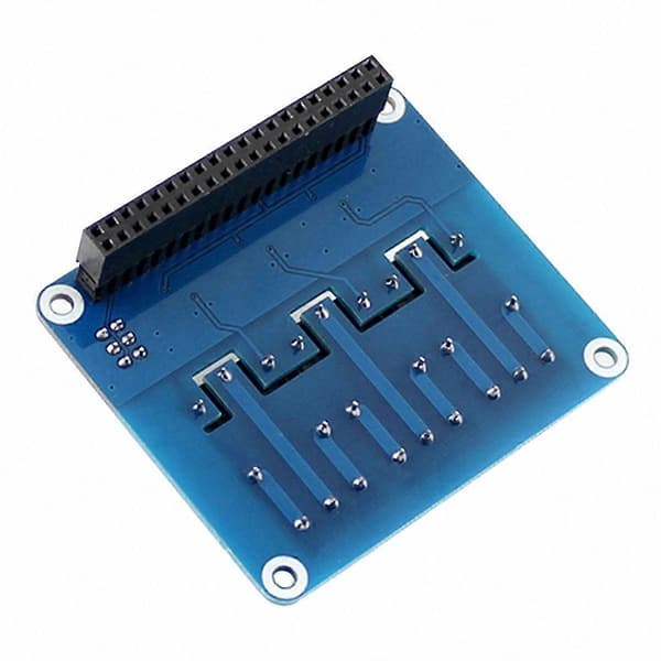 3-kanals relæudvidelseskort kompatibelt med Raspberry Pi 5/4B