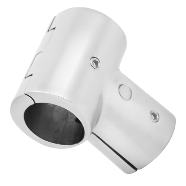Rustfrit stål 3-vejs T-stykke Split Connector 25 mm rørfittings til både