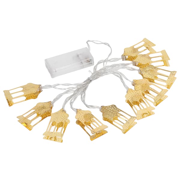 Castle LED String Lights Ren hvid Æstetisk rum- og udendørsindretning til Eid Ramadan Mubarak