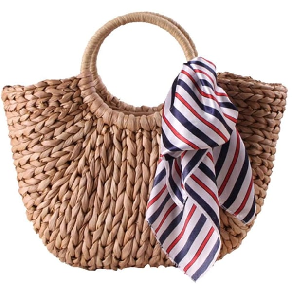 för kvinnor Handvävda handväska med topphandtag Beach Sea Straw Rotting Tote Clutch Bags