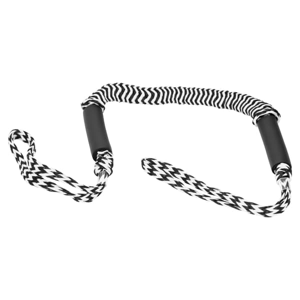 Bungee Dock Lines Elastisk Fortøyningsline Svart og Hvit Ripple