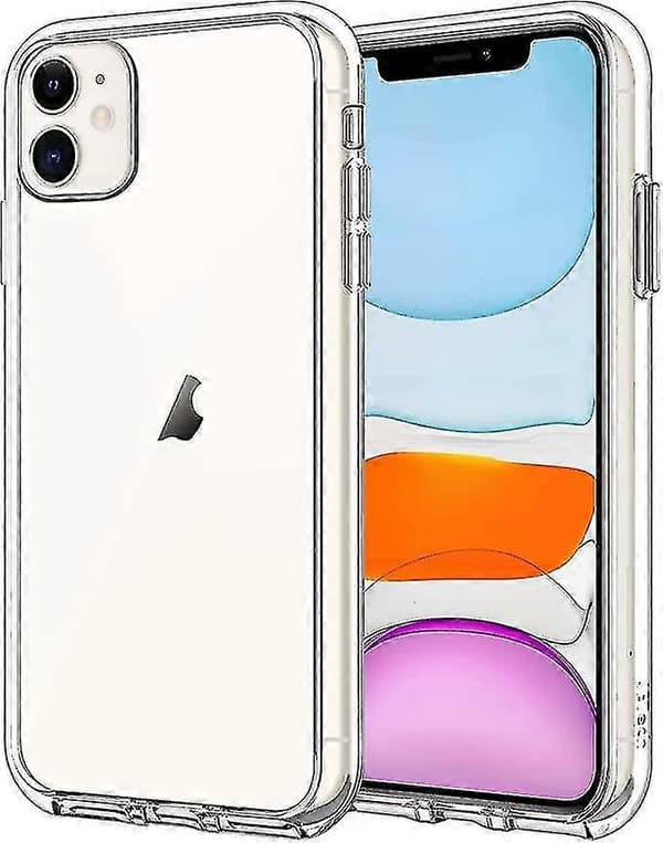 Genomskinligt silikonskal kompatibelt med iPhone 7, iPhone 7 Plus, iPhone X, iPhone Xr, iPhone 11/11 Pro, iPhone 11 Pro Max-skal for iPhone 11