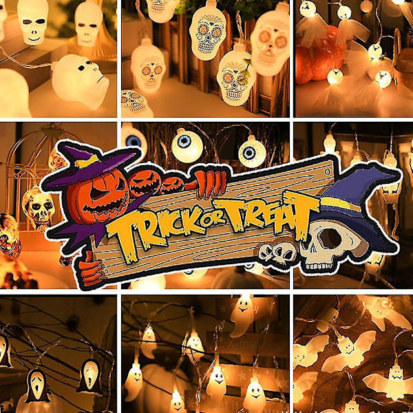 Halloween String Lights, halloween dekoration Skræmmende, halloween til fest