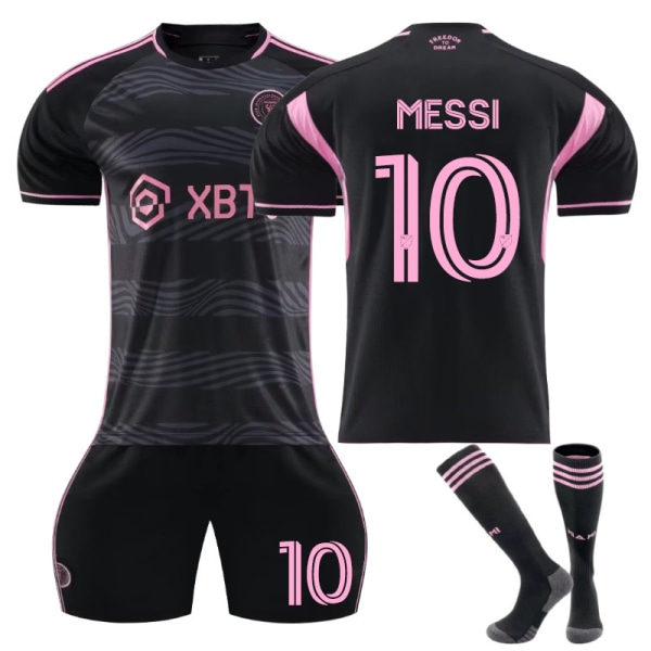 Major League Soccer Messi No.10 Miami International Tröja Hemma Borta Vuxen Barn Fotbollströja Set XS (160-165 cm)