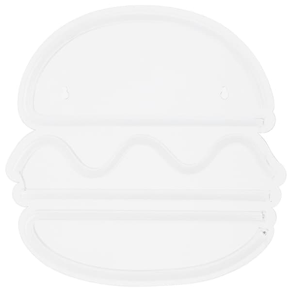 USB Hamburger LED Neonljusskylt för Hem Sovrum Bar Pub Butiksdekoration