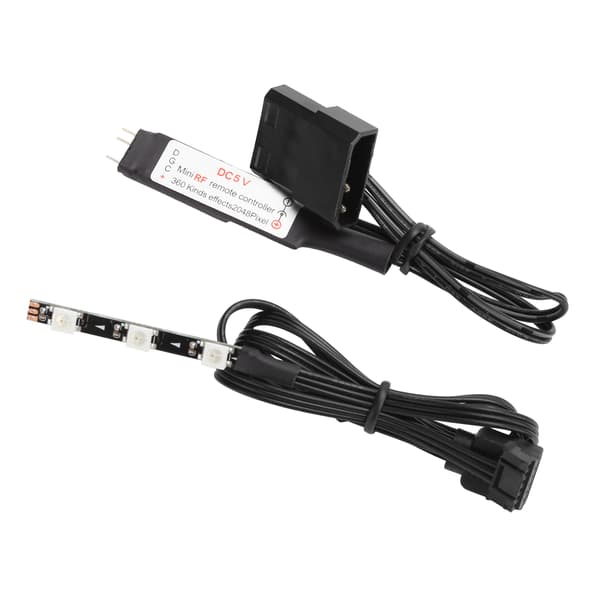 Fjärrkontrollset RGB Fullfärg Belysning CPU Vattenkylning Tank Controller Kit 5V
